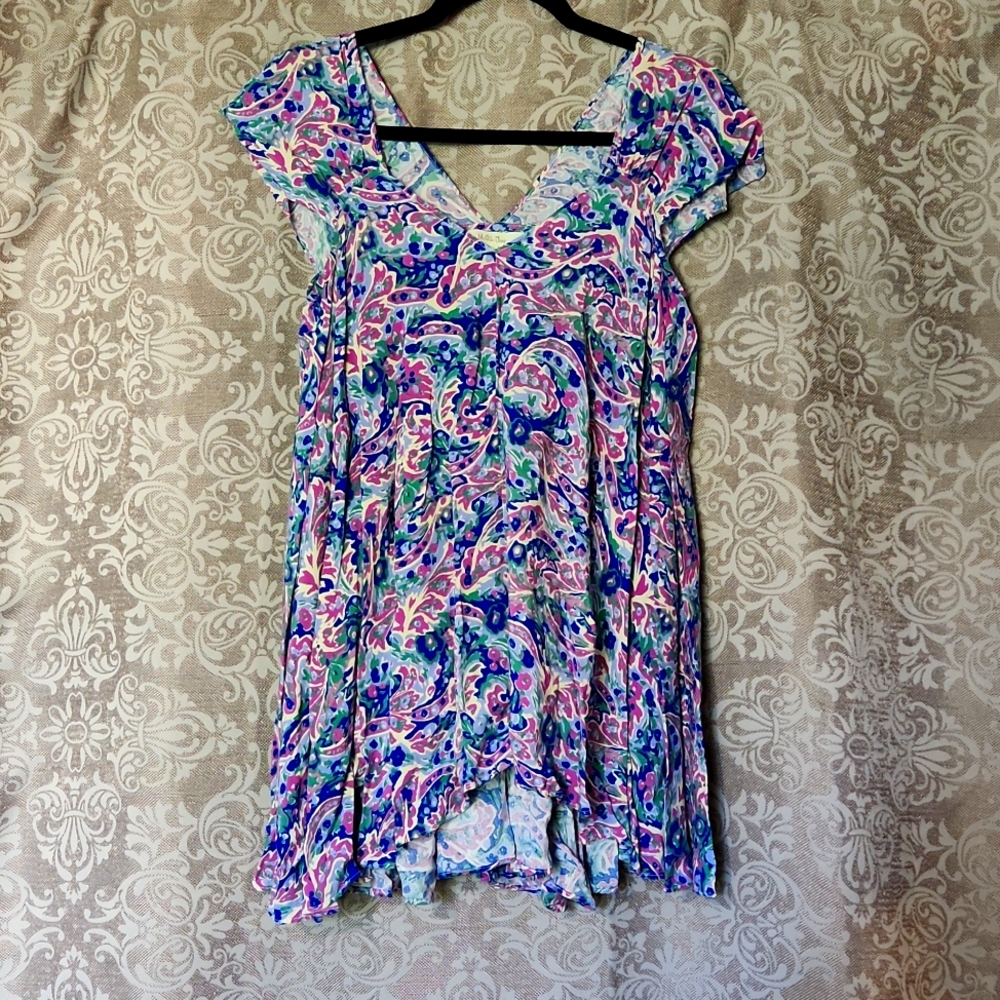 Matilda Jane Colorful Womens Summer Babydoll Tunic/tank size XSmall